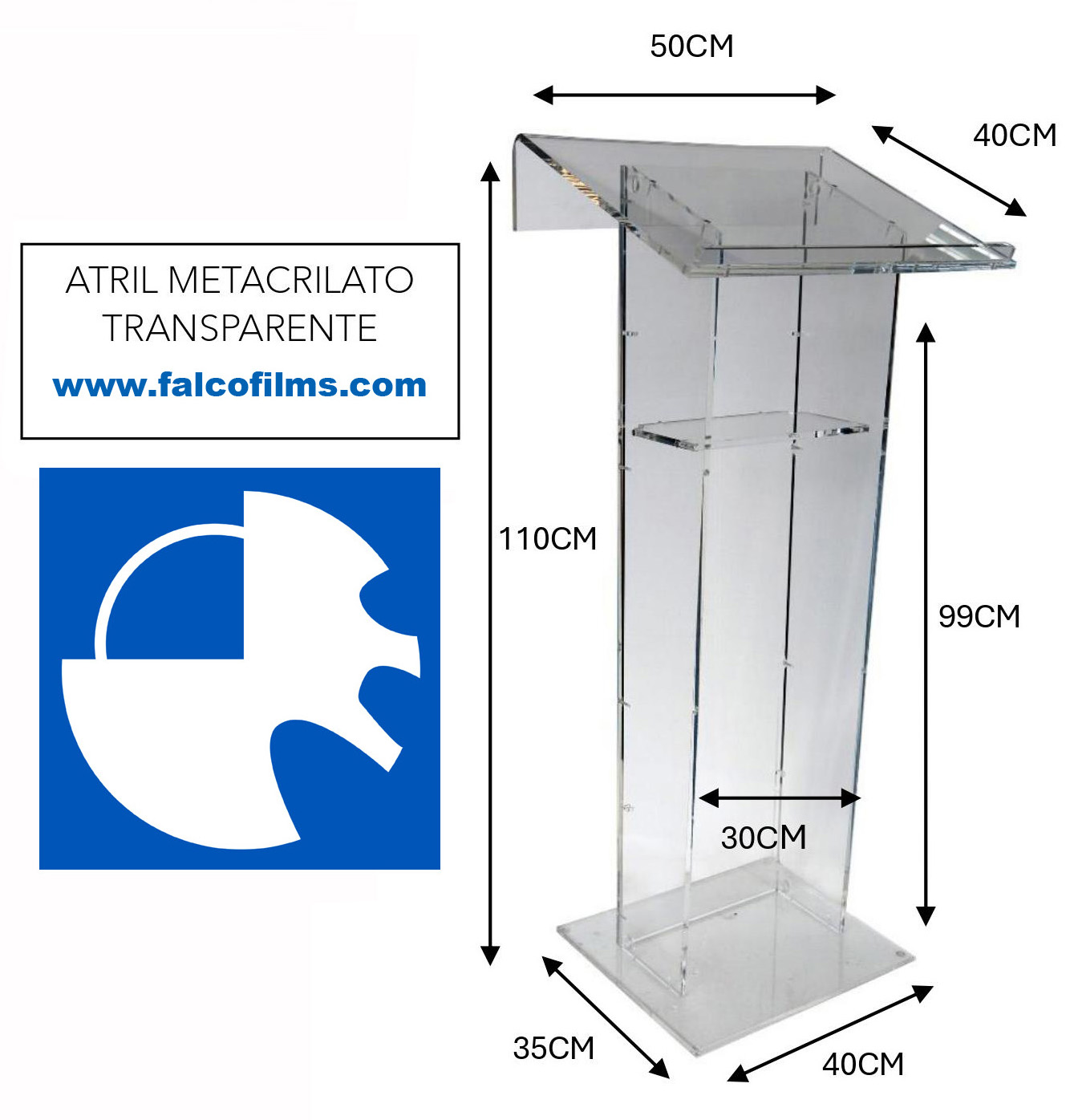 Atril metacrilato